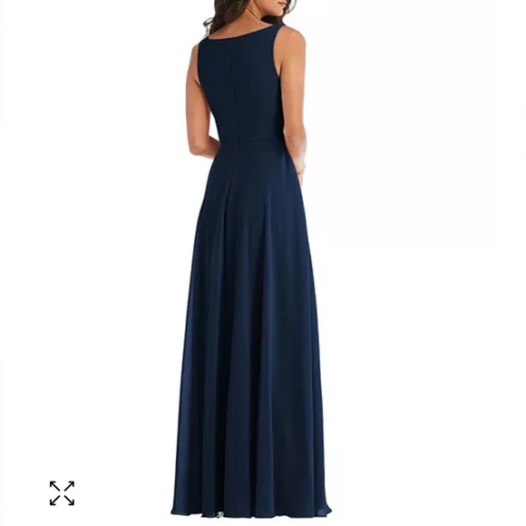 After Six Navy Formal Maxi Dress Gown Size 10 - Picture 2 of 10